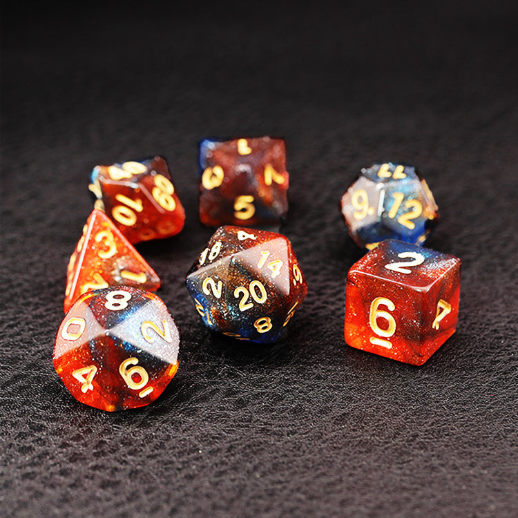 Acrylic Board Game Multi-sided Dice Set