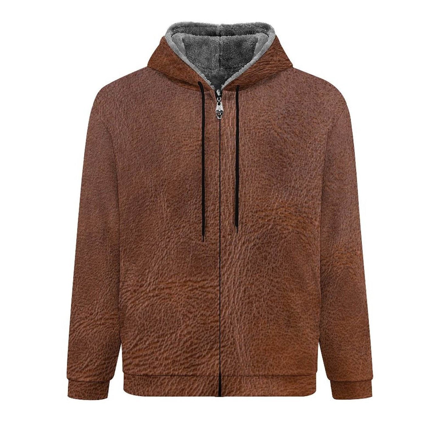 Double Layer Fleece Zippered Hoodie - Shop Jobie