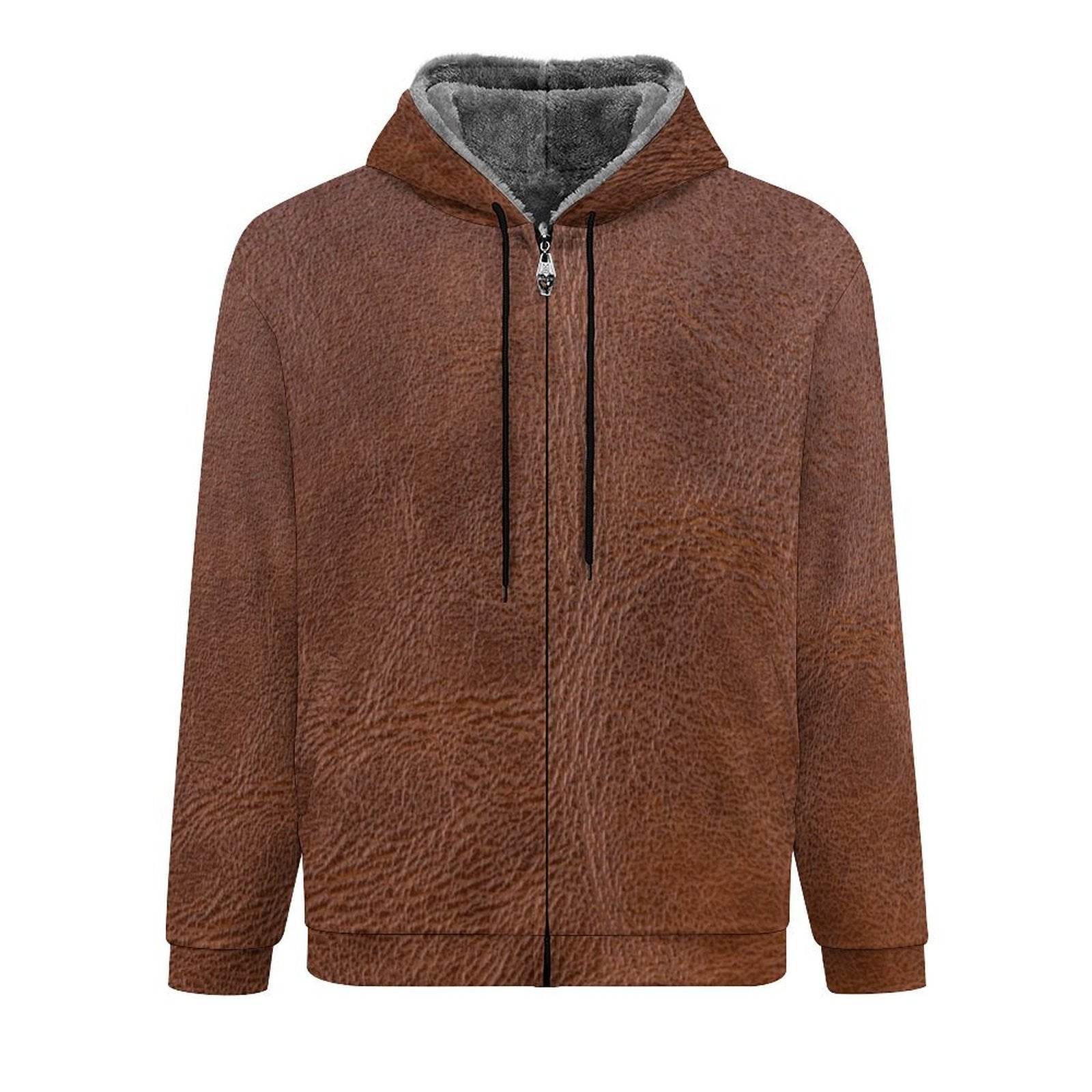 Double Layer Fleece Zippered Hoodie - Shop Jobie