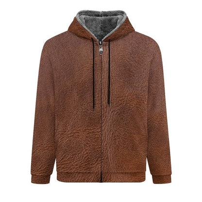 Double Layer Fleece Zippered Hoodie - Shop Jobie