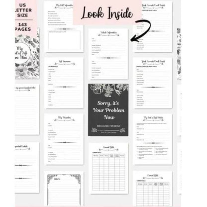 Sorry, It's Your Problem Now Planning Book - Shop Jobie