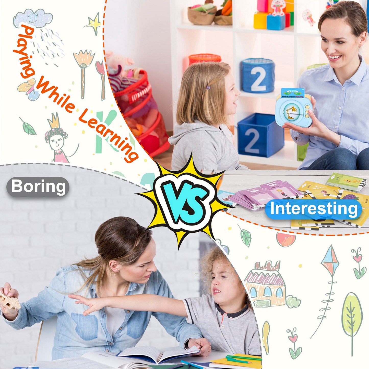 Bilingual Talking Flash Cards - Spanish & English