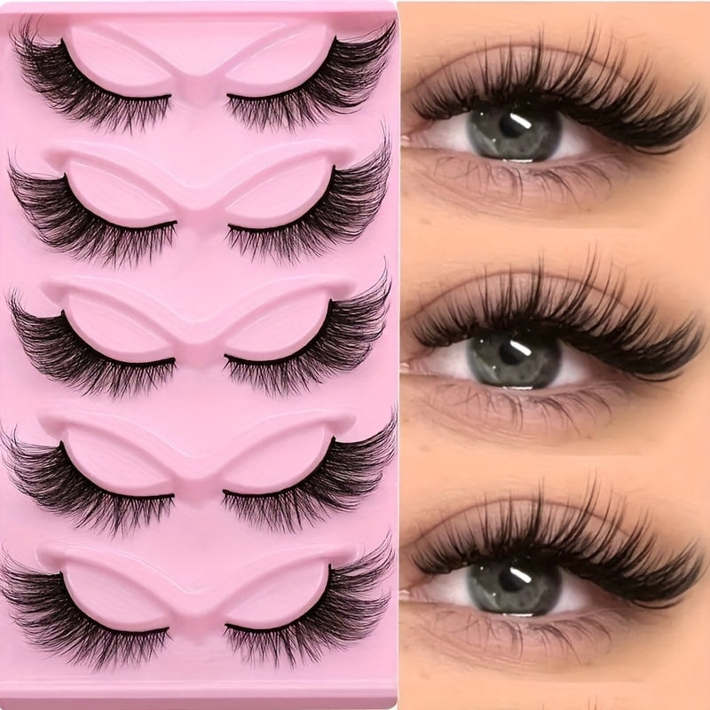 15-Pairs Cat Eye 3D Natural False Lashes