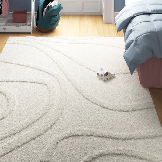 Ailey Shag Cream Area Rug