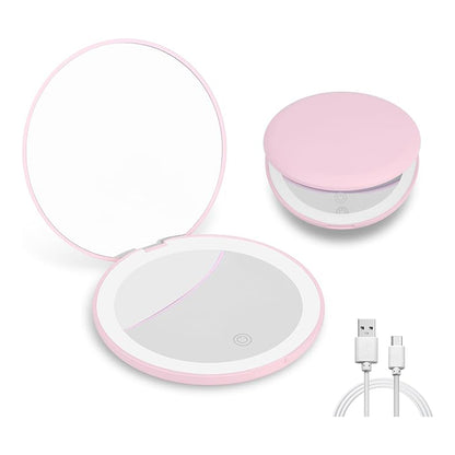 Travel Makeup Mirror w/LED Light