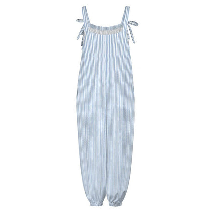 Bow Knot Baggy Overalls - Shop Jobie