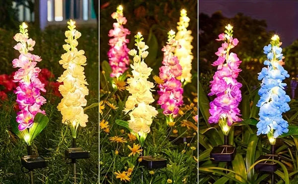 Hyacinth Flower Solar Color-Changing Garden Lights