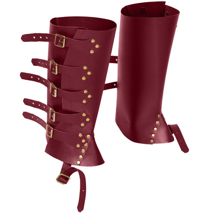Steampunk Cosplay Buckle & Stud Calf Covers