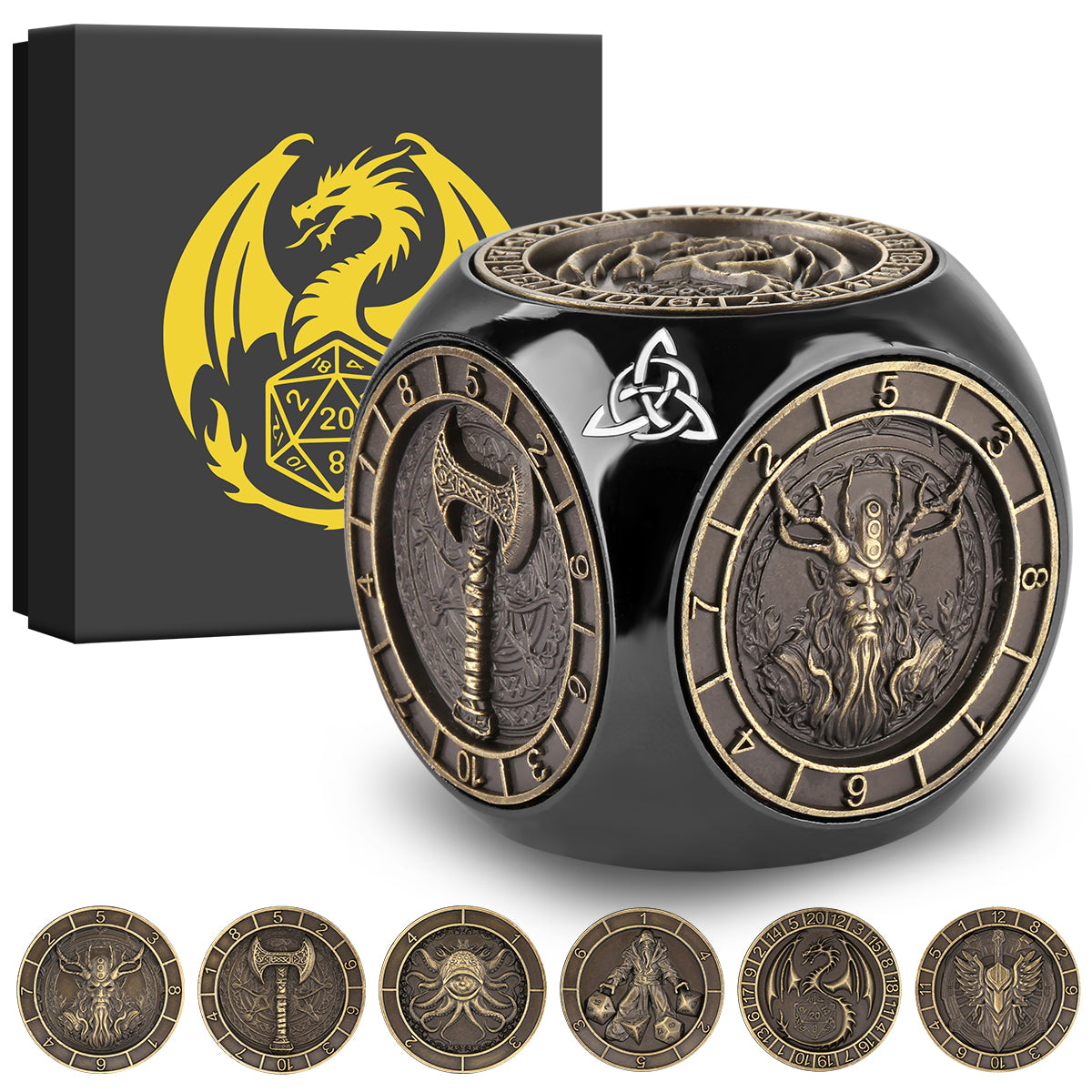 6-pk DND Dice Wheel Gift Box Set