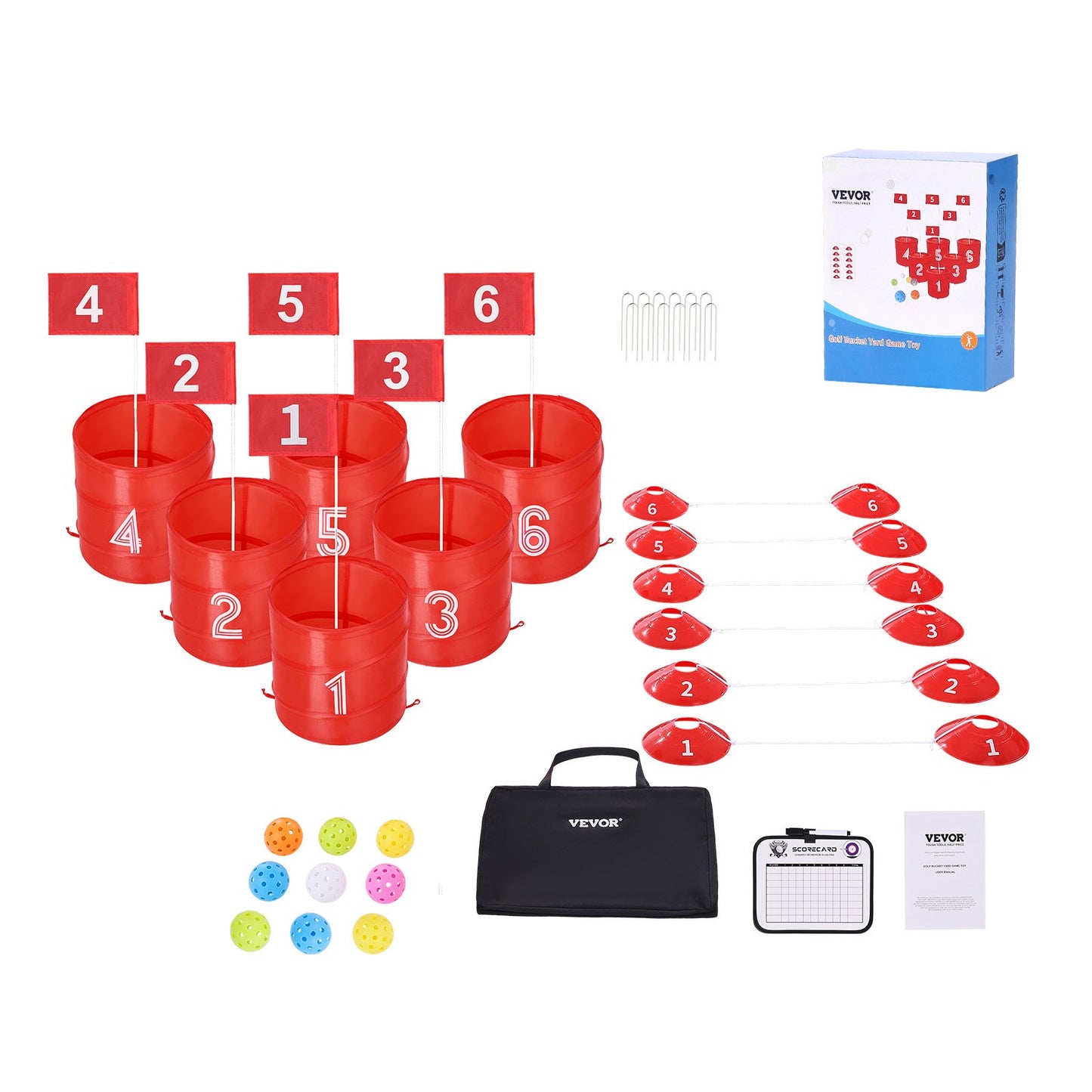 6 Hole Backyard Golf Game Set