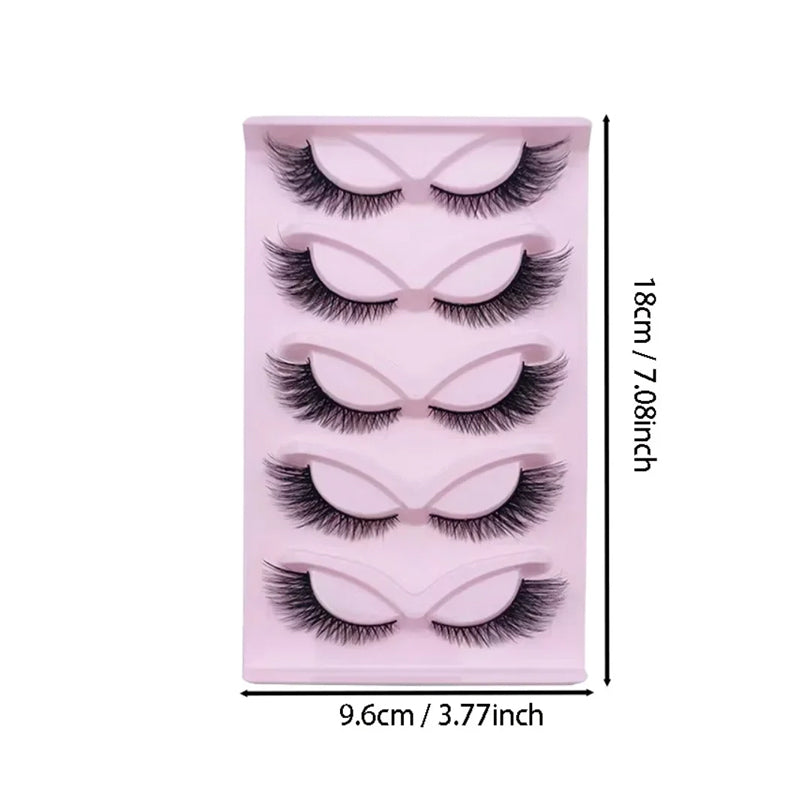 15-Pairs Cat Eye 3D Natural False Lashes