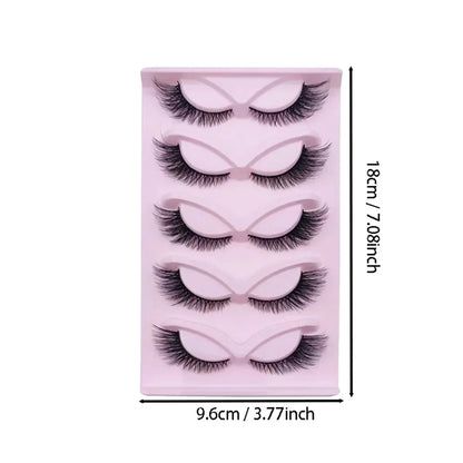 15-Pairs Cat Eye 3D Natural False Lashes