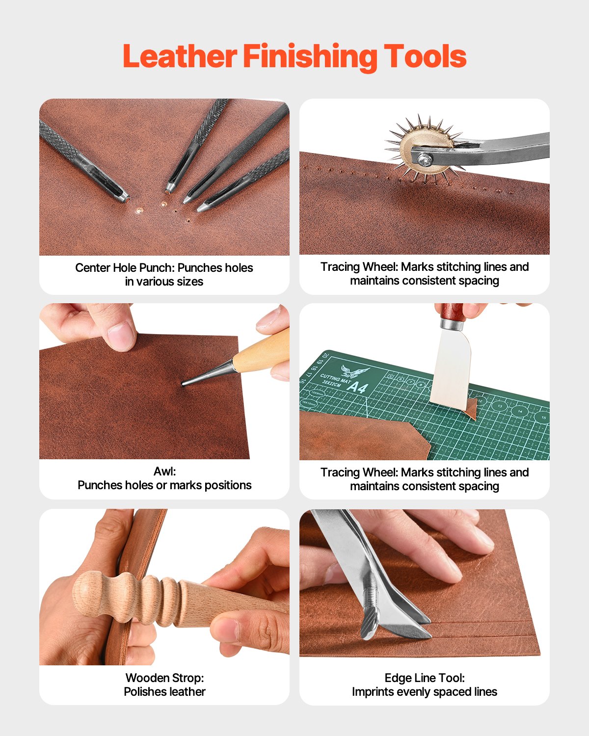 Life Skills - Shop: 59pc Leather Working Tools Kit
