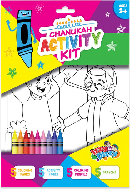 Hanukkah Coloring and Activity Set - Great for Partys and Gifts- Chanuka Color and Activity Kit