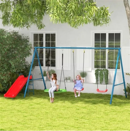 All-in-One Kids Outdoor Swing Set