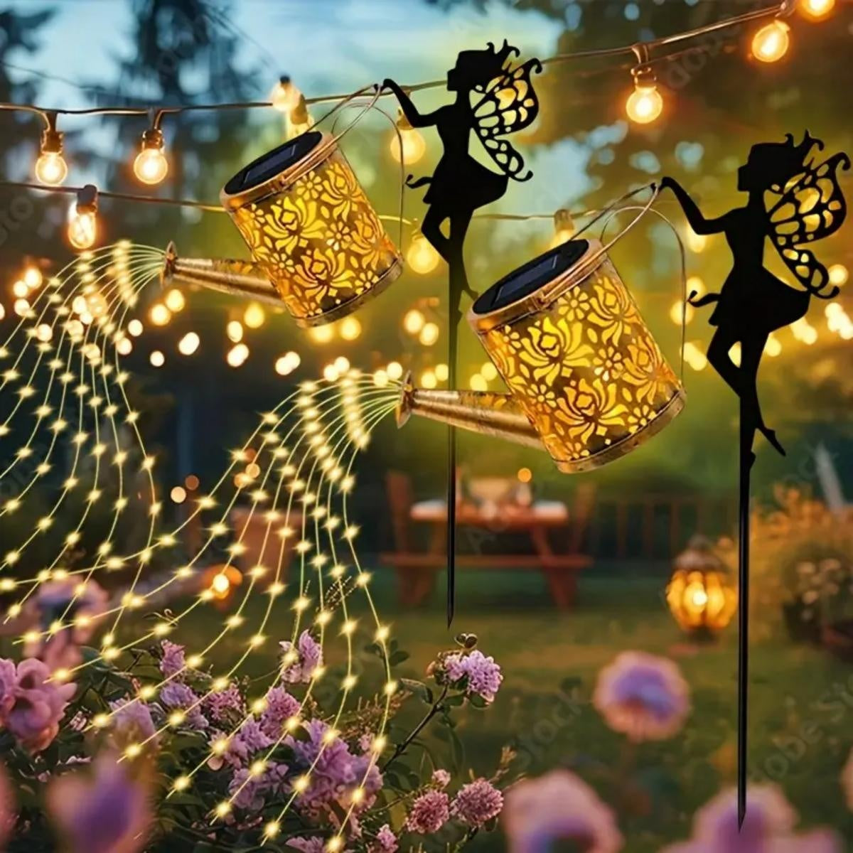 Magical Fairy Solar Lighted Watering Can