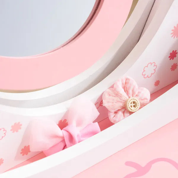 Kid's Vanity Desk Set w/Apple Accents