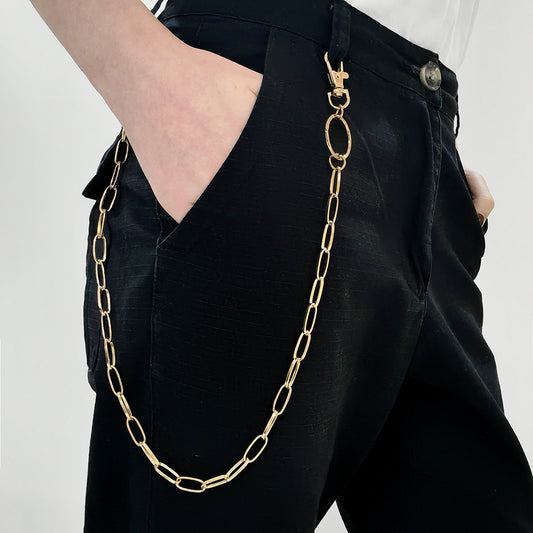 Hip Hop Punk Metal Pant-Chain