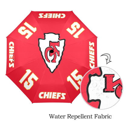KC Chiefs Umbrella Semi-Automatic Foldable Umbrella - Shop Jobie