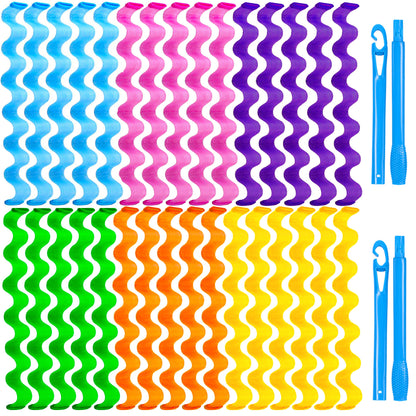30pc Heatless Wave Curlers Kit