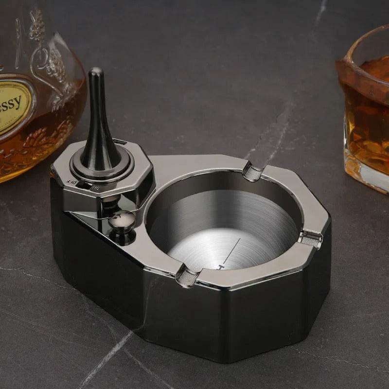 Stainless Steel Hybrid Match & Ashtray Gift Set - Shop Jobie