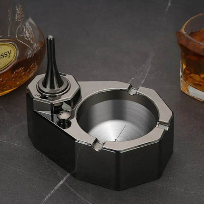 Stainless Steel Hybrid Match & Ashtray Gift Set - Shop Jobie