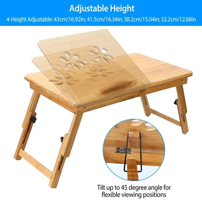 Bamboo Laptop Desk & Breakfast Bed Tray
