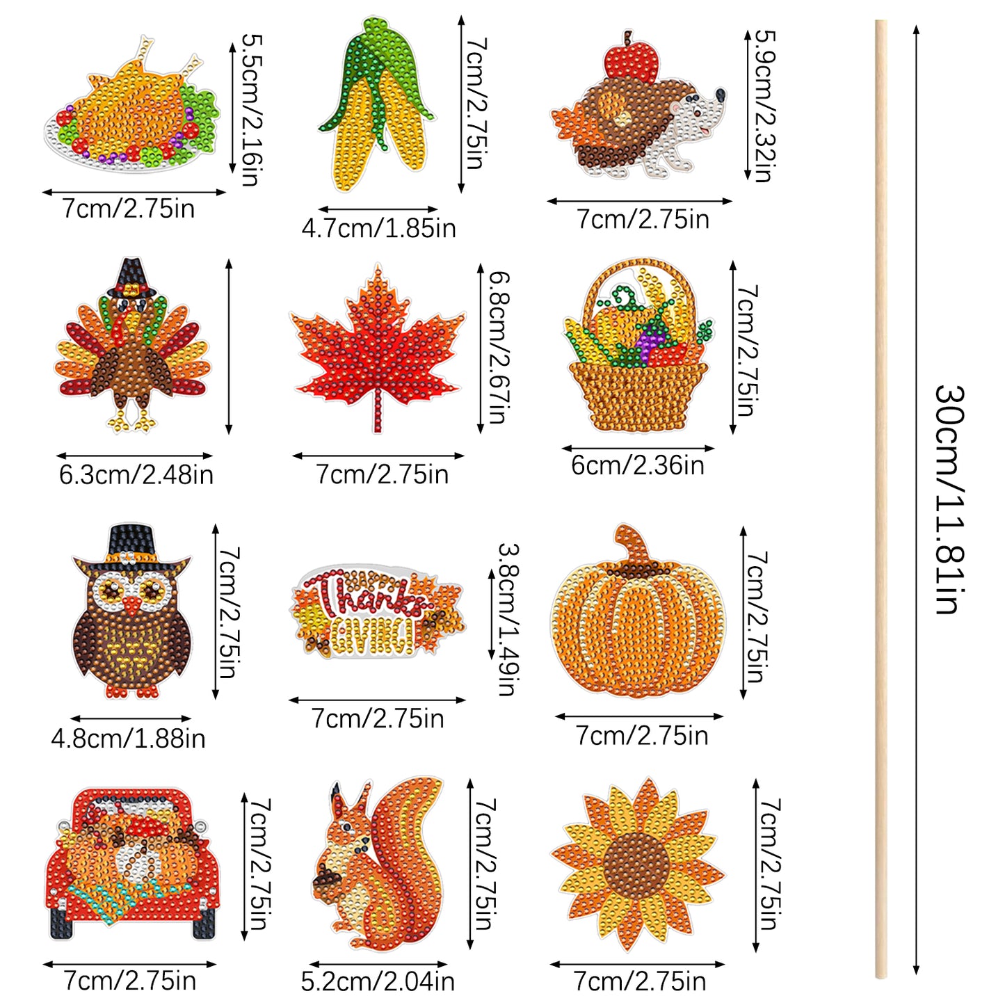 Fall Decor DIY - Small Diamond Gem Painting Art Kit