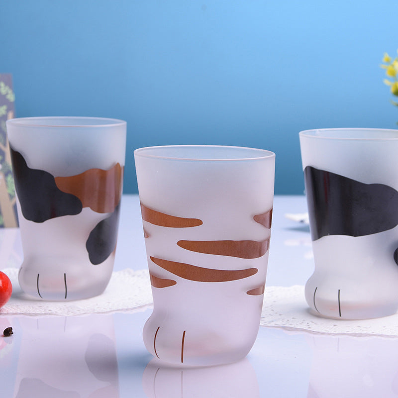 Glass Animal Feet Cup