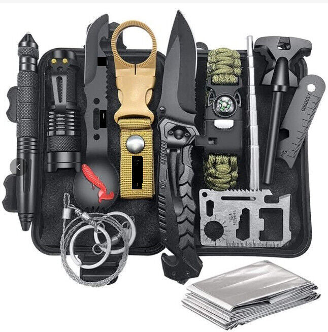 14in1 Outdoor Emergency Survival Gear Kit