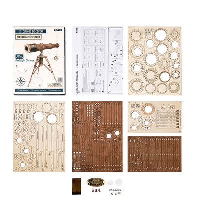 3D Wooden Puzzle - Monocular Telescope 314pcs