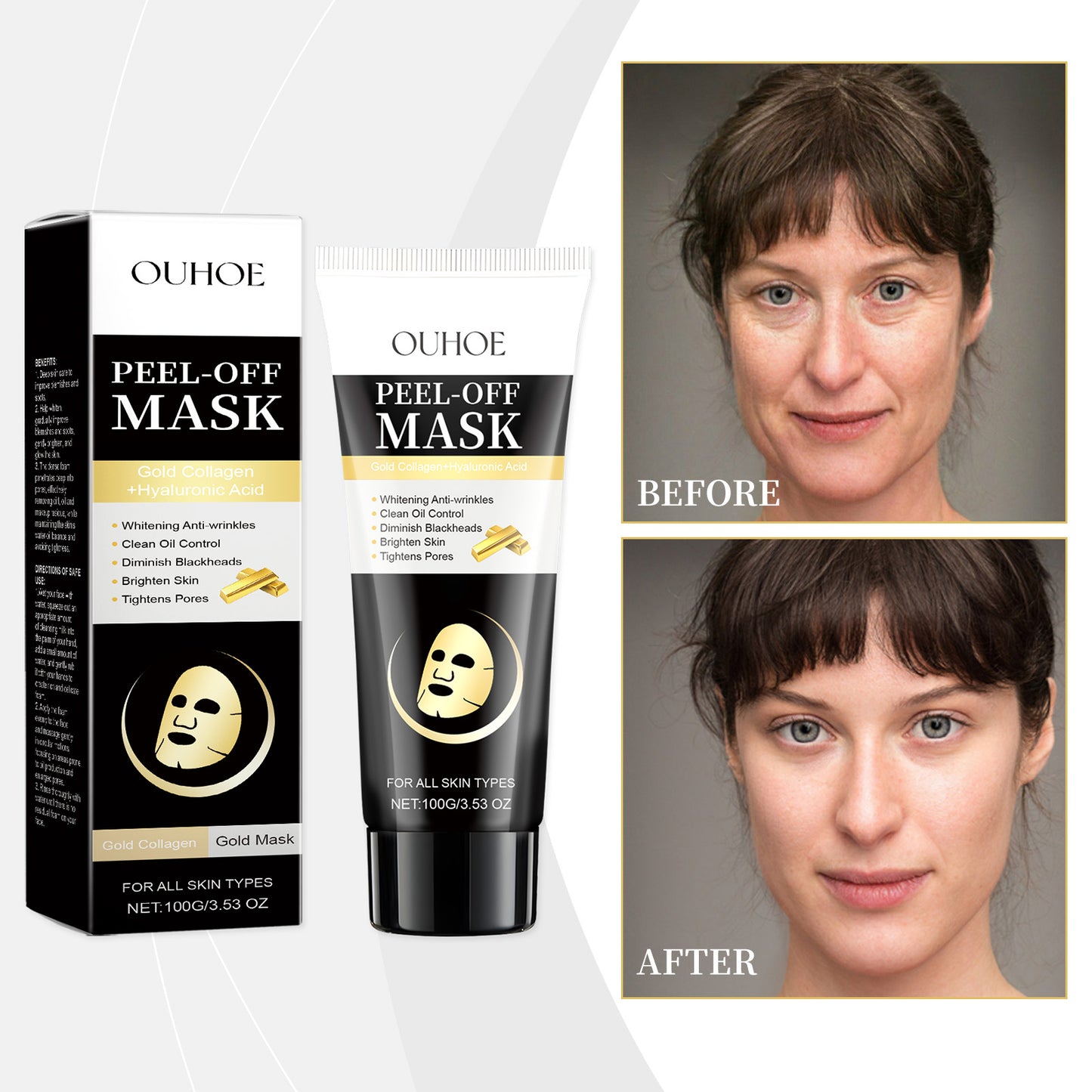 OUHOE Gold Facial Cleansing Mask