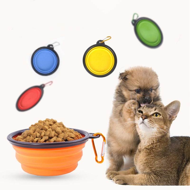 2-in-1 Portable Silicone Dog Feeder Bowl - Shop Jobie