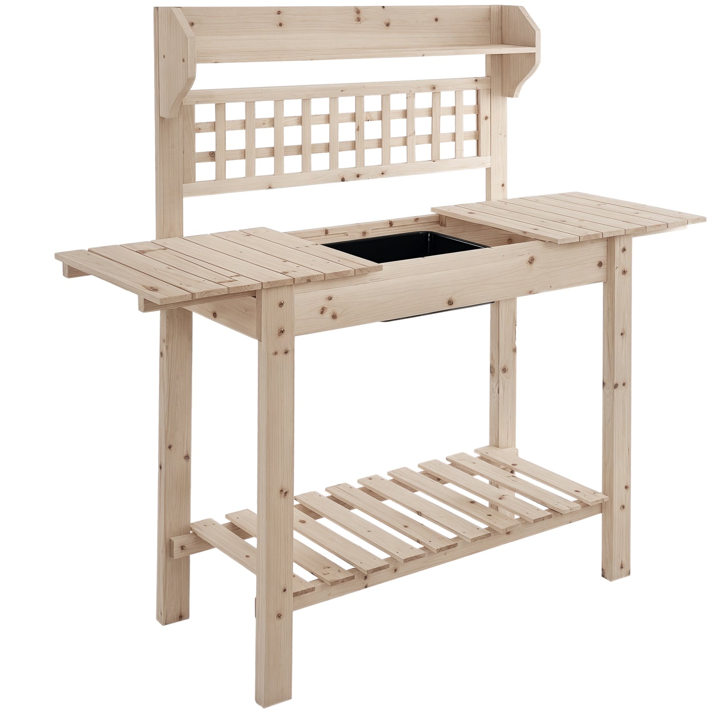 Fir Wood Garden Planting Table