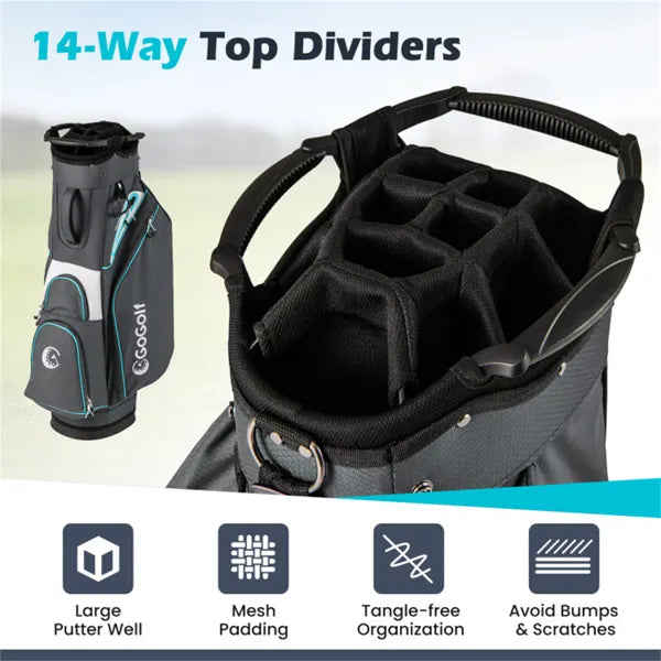 14-Way Premium Golf Cart Bag