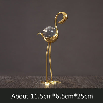 Abstract Flamingo Light Statue