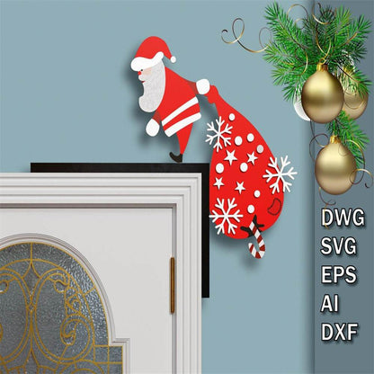 Santa & Friends Corner Door Hanging Decor - Shop Jobie