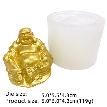 3D Maitreya Buddha Candle Mold