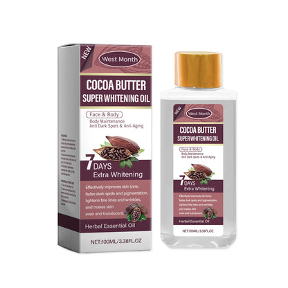 West Month Hyaluronic Acid Infused Whitening Cocoa Body Oil