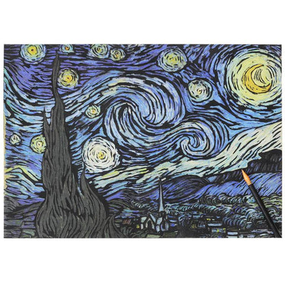 4pc Van Gogh DIY Scratch Paper Picture Book - Shop Jobie