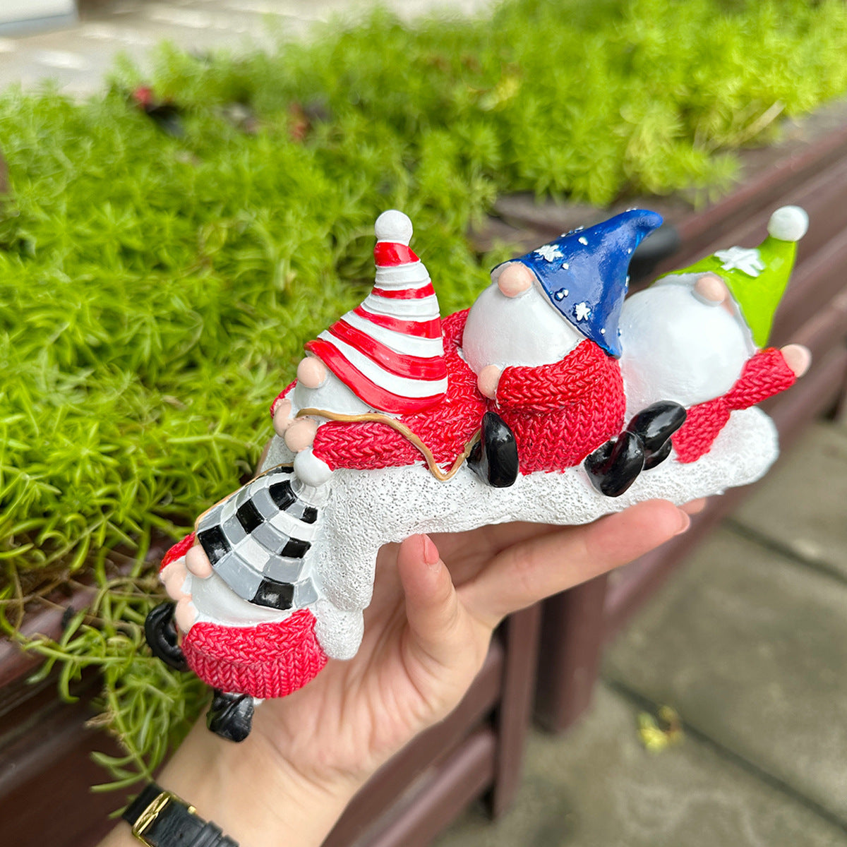 Santa Claus Gnome Mantel-Edge Decor
