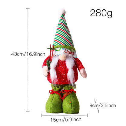 Telescoping Ski Gnome Christmas Dolls