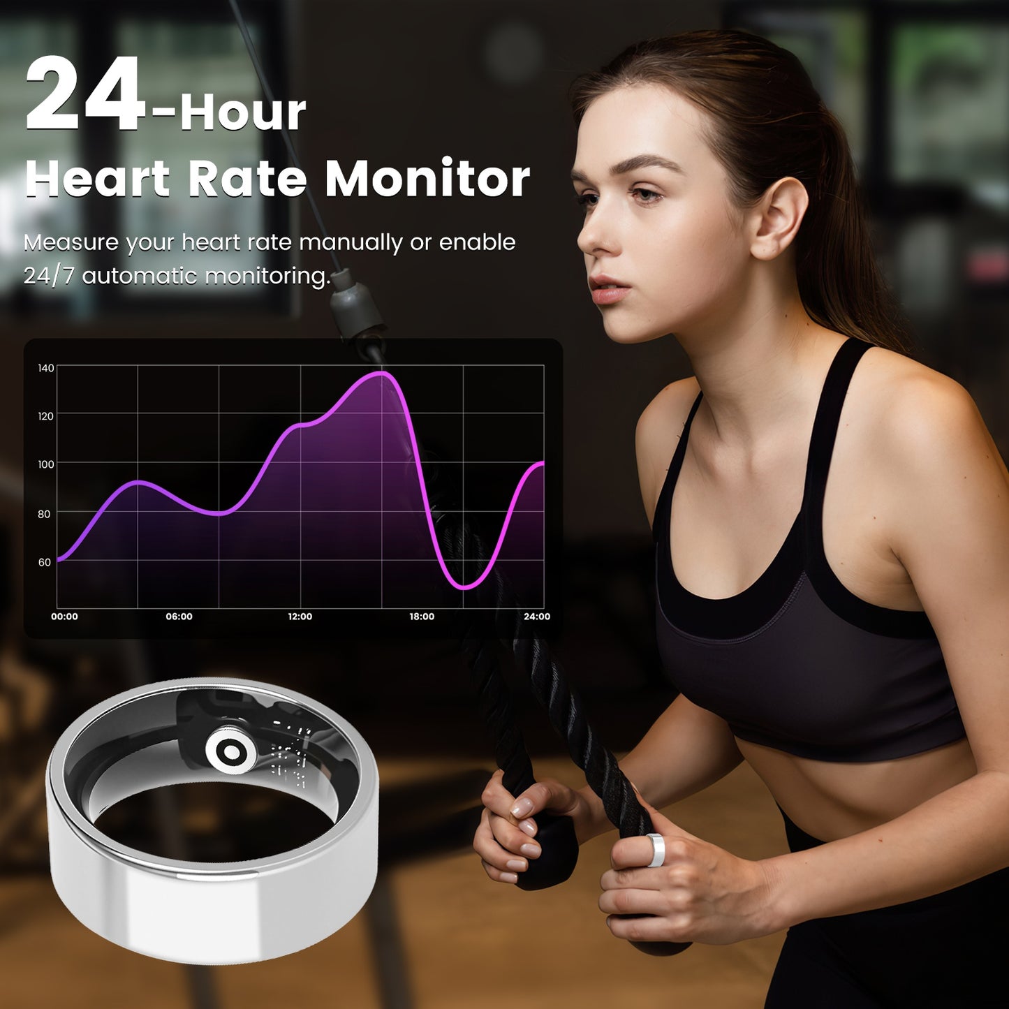 Health & Fitness Smart Ring Tracker