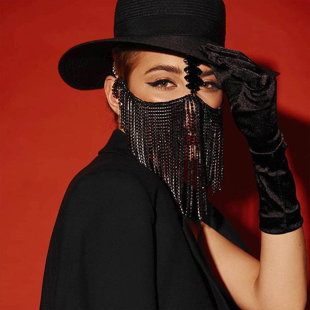 Mysterious Diamond Tassel Mask - Shop Jobie