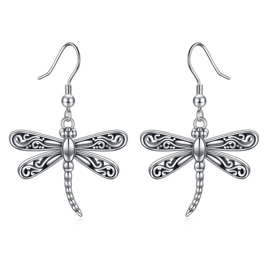 Dragonfly Dangle Drop Earrings