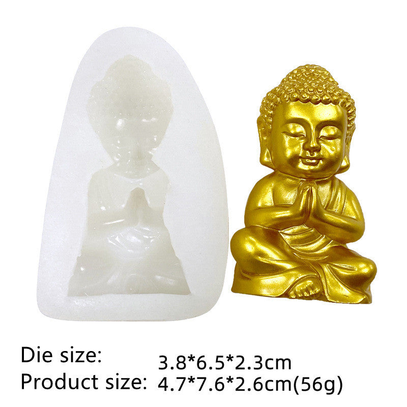 3D Maitreya Buddha Candle Mold