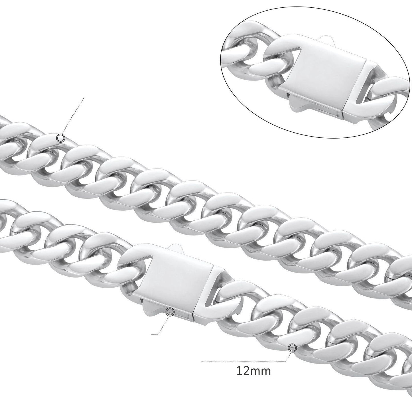 12mm Cuban Necklace