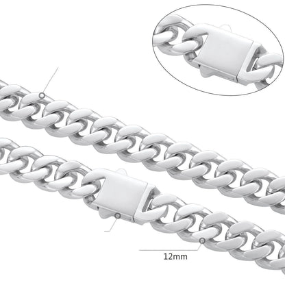 12mm Cuban Necklace