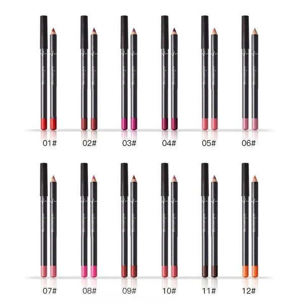 2-in-1 Waterproof Matte Lip Liner Pencil Set