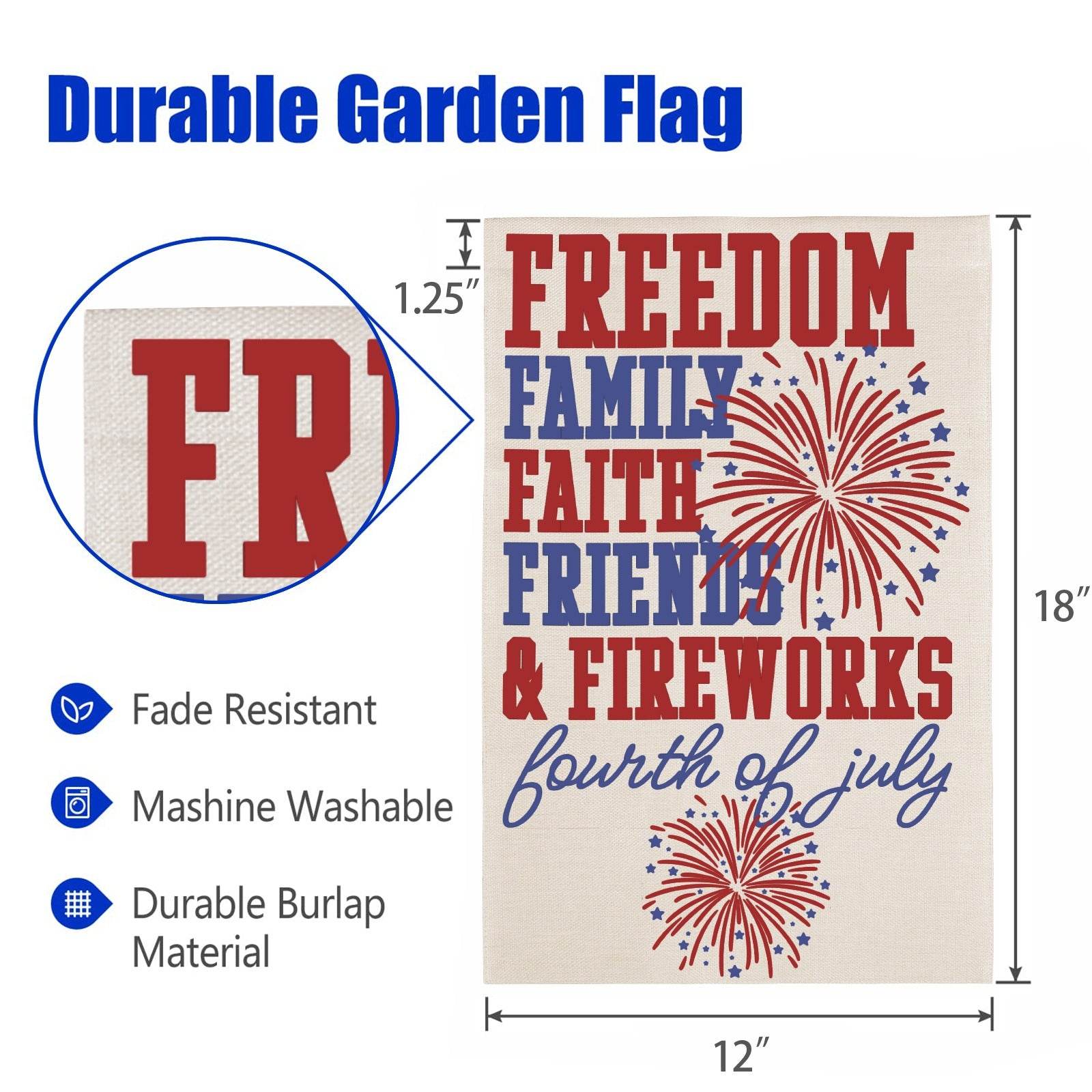4th of July Garden Flag - Shop Jobie